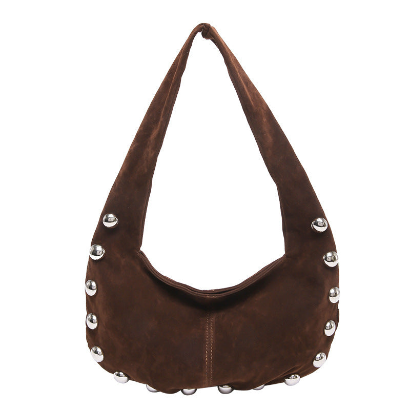 European And American Style Rivet Handbag Versatile Underarm Bag