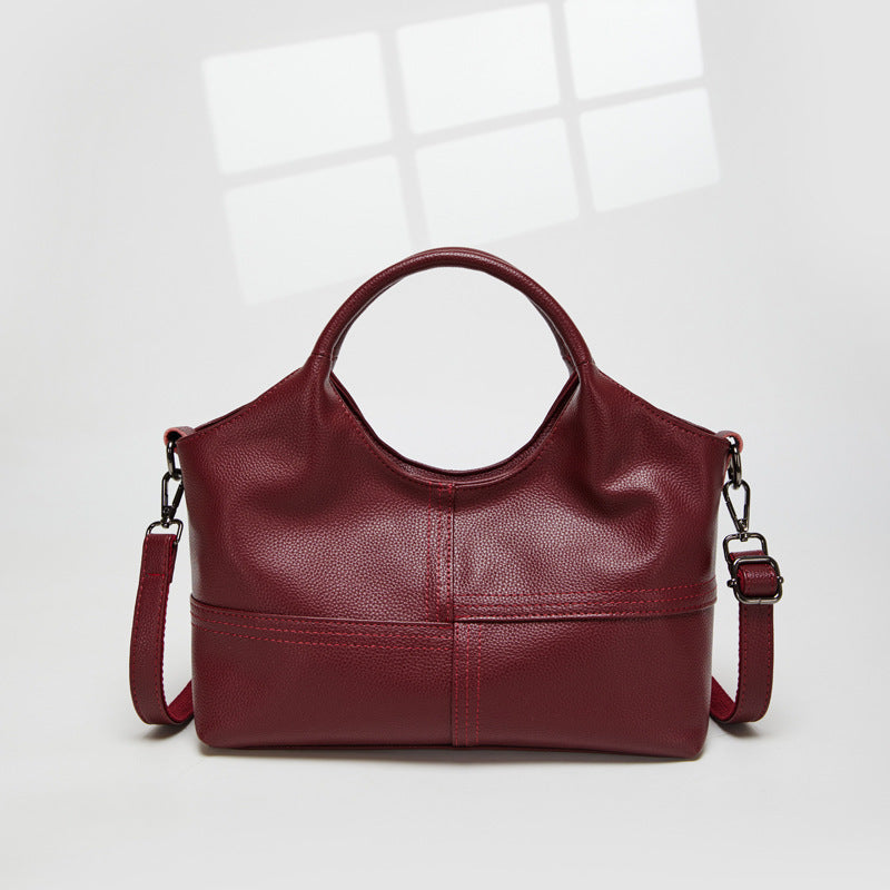 Lightweight Stitching Women's Large Capacity Advanced Texture Handbags