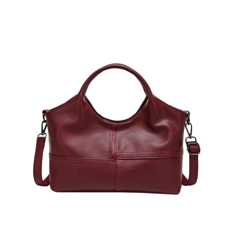 Lightweight Stitching Women's Large Capacity Advanced Texture Handbags