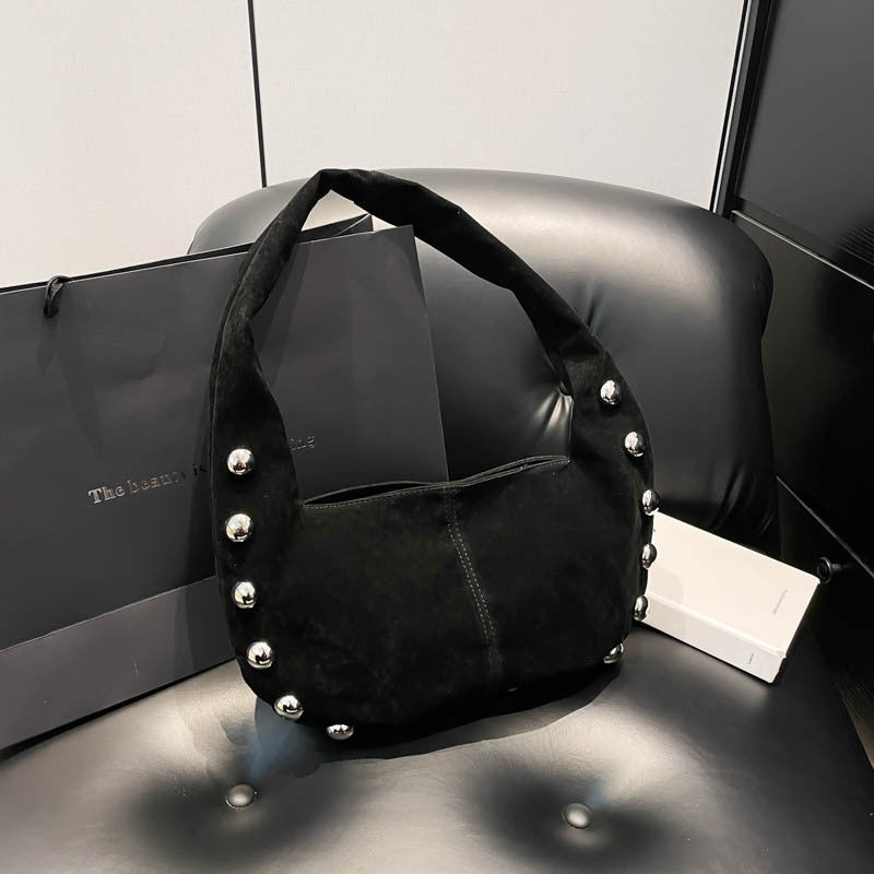 European And American Style Rivet Handbag Versatile Underarm Bag
