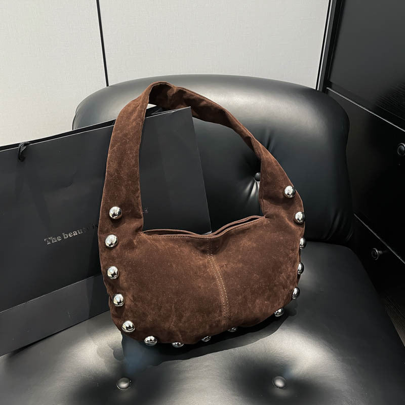 European And American Style Rivet Handbag Versatile Underarm Bag