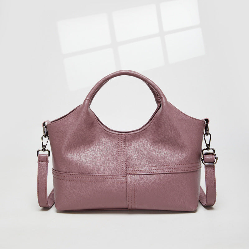 Lightweight Stitching Women's Large Capacity Advanced Texture Handbags