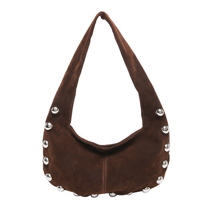 European And American Style Rivet Handbag Versatile Underarm Bag