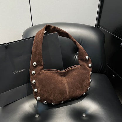 European And American Style Rivet Handbag Versatile Underarm Bag