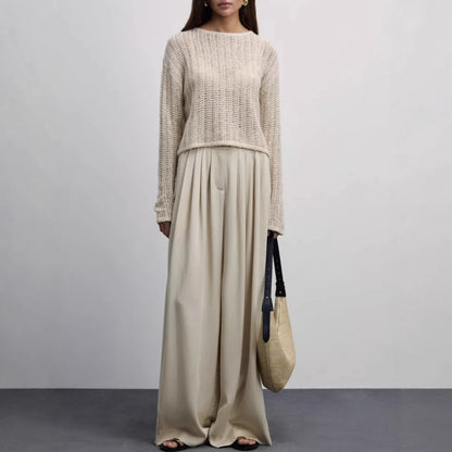Fold Pendant Casual Mopping Pants